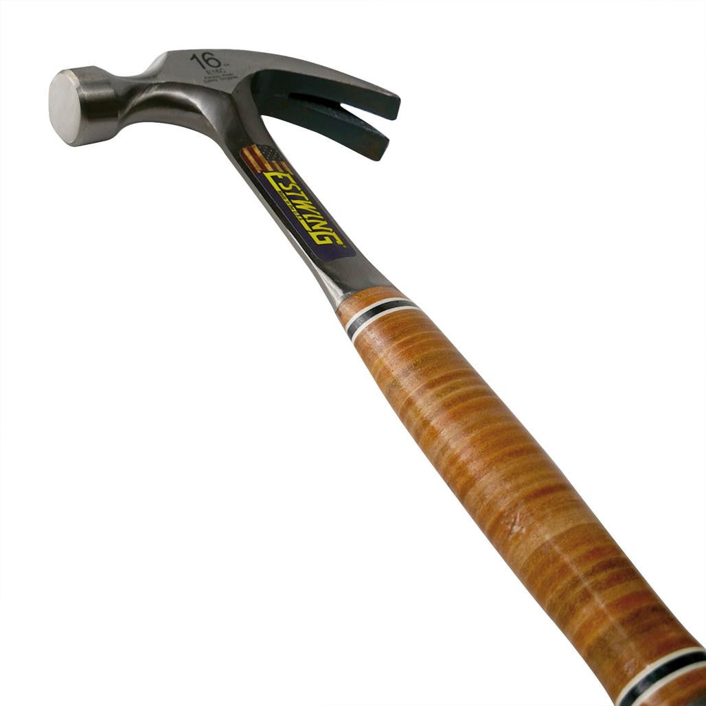 Draper Estwing E16C Curved Claw Hammer with Leather Grip, 16oz/448g  23506