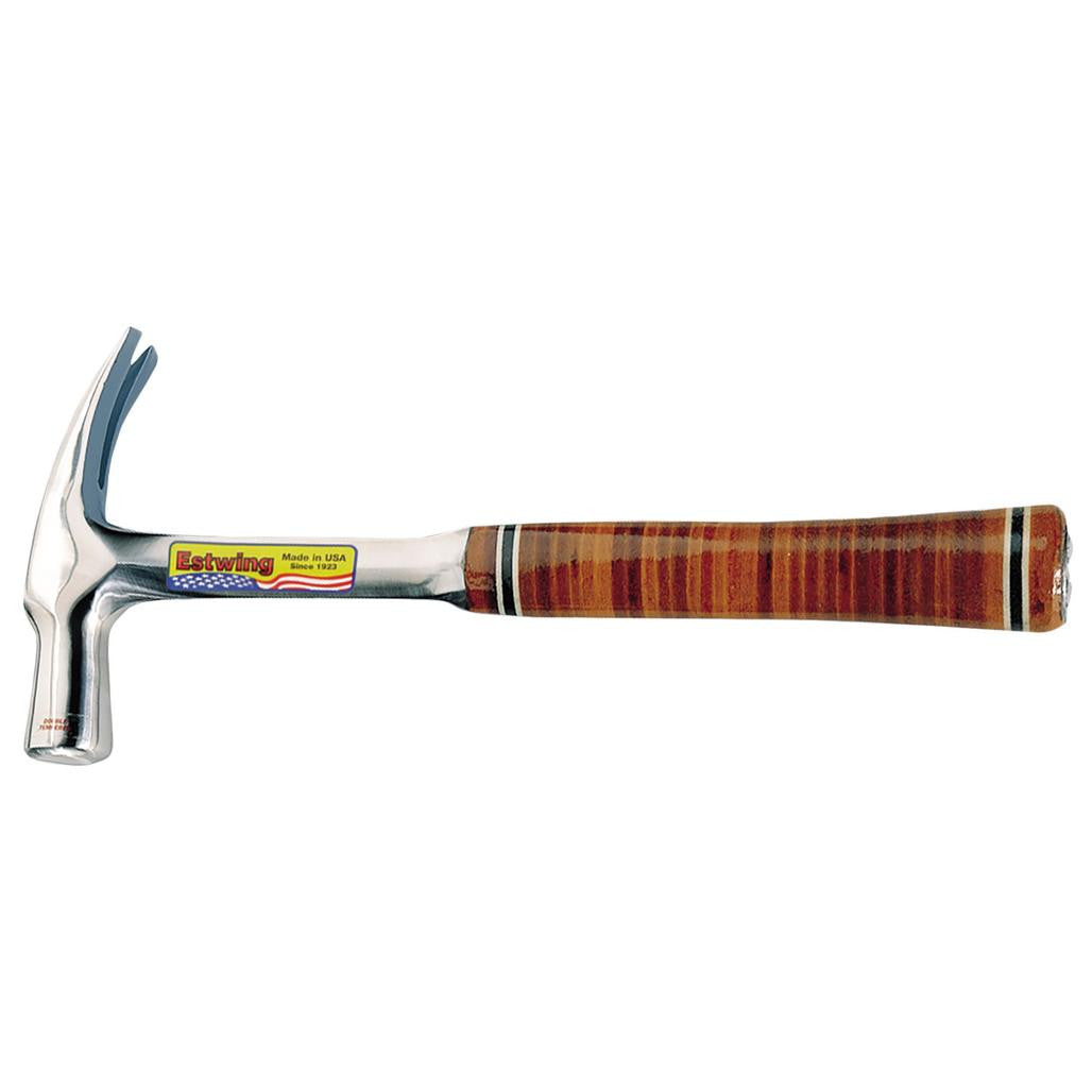 Draper Estwing E24S Straight Claw English Pattern Hammer with Leather Grip, 24oz/672g  23524