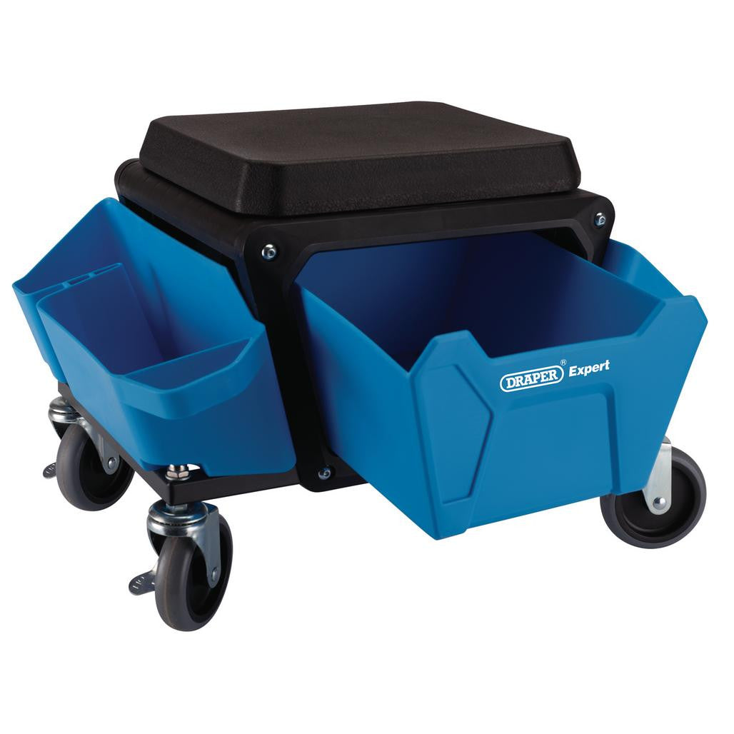 Draper Expert Work Stool with Tool Storage, Blue 23716