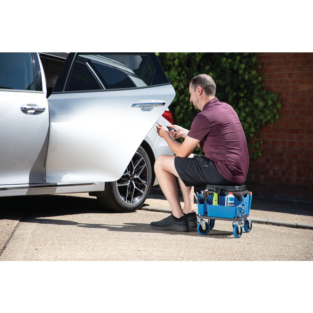 Draper Expert Work Stool with Tool Storage, Blue 23716