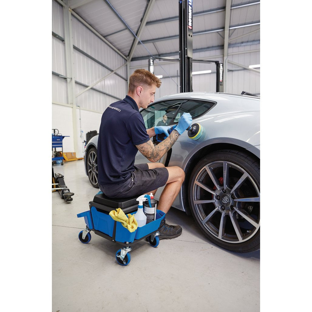 Draper Expert Work Stool with Tool Storage, Blue 23716