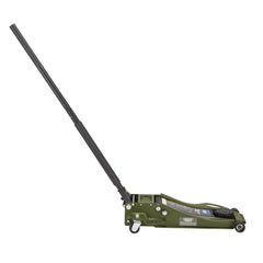 Draper Expert Professional Low Profile Fast Lift Garage Trolley Jack, 3 Tonne, Green 23817