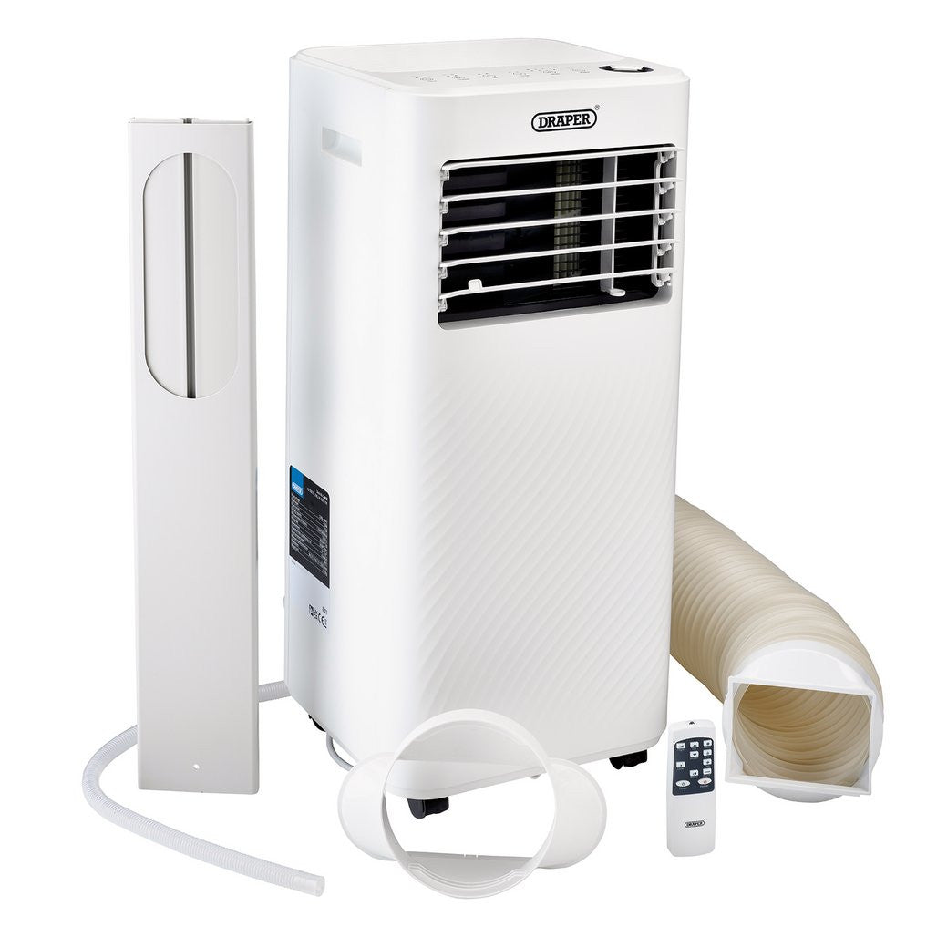 Draper 230V 3-in-1 Portable Air Conditioner with Remote Control, 9000BTU