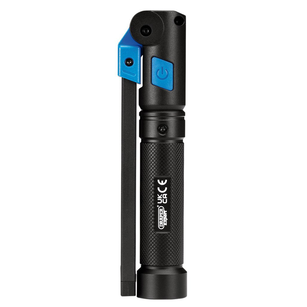 Draper Draper Expert COB/SMD LED USB Rechargeable Folding Slim Light, 8W, 800 Lumens, USB-C Cable Supplied