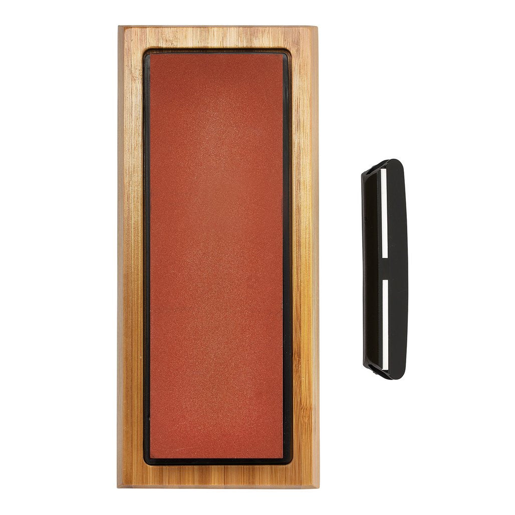 Draper Double Sided Whetstone Sharpening Stone with Non-Slip Base and Angle Guide, 1000/6000 Grit   23949