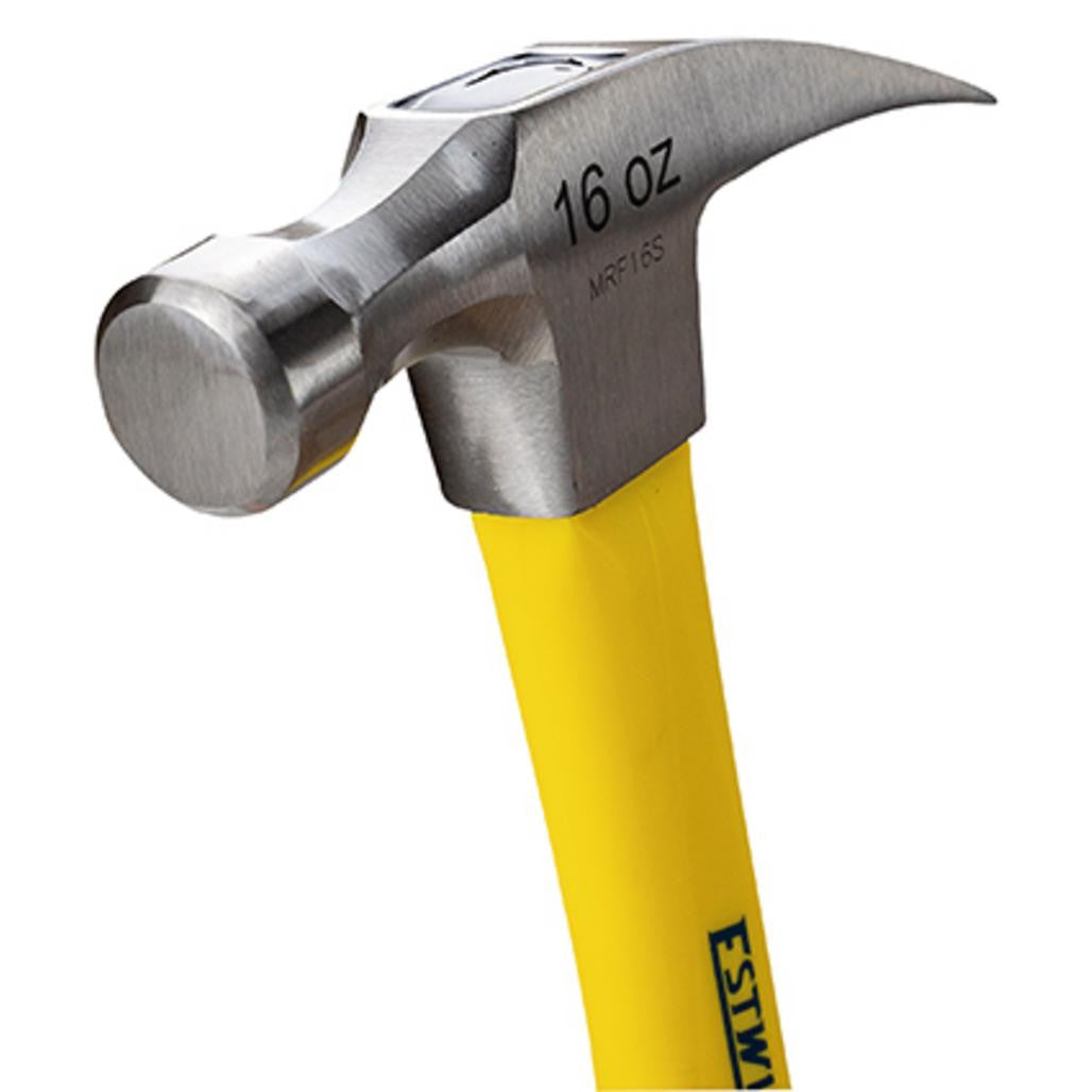 Draper Estwing EMRF16S Sure Strike Straight Claw Hammer with Fibreglass Handle, 16oz/453g  24081