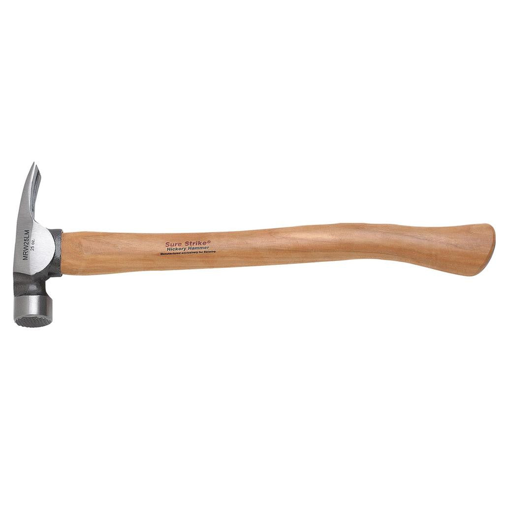 Draper Estwing EMRW25LM Sure Strike Milled Face Curved Claw Framing Hammer, 25oz/708g  24089
