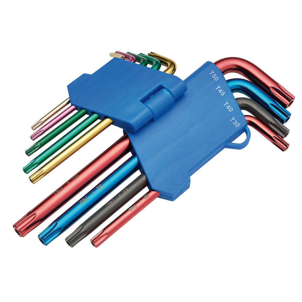 Draper TX-STAR® Security Coloured Hex. Key Set (9 Piece)  24122
