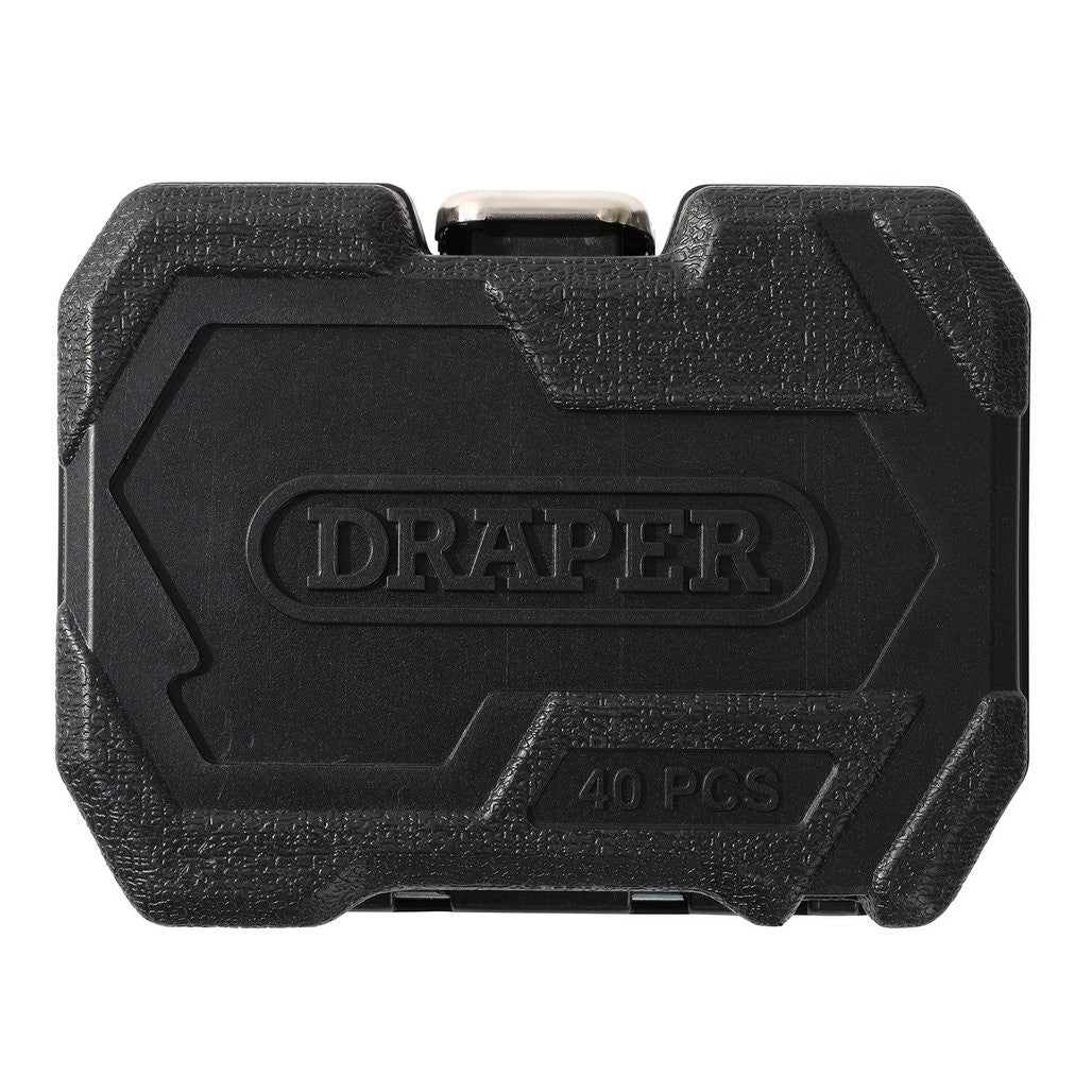 Draper HI-TORQ® Metric Socket and Bit Set, 1/4" Sq. Dr. (40 Piece)  24223