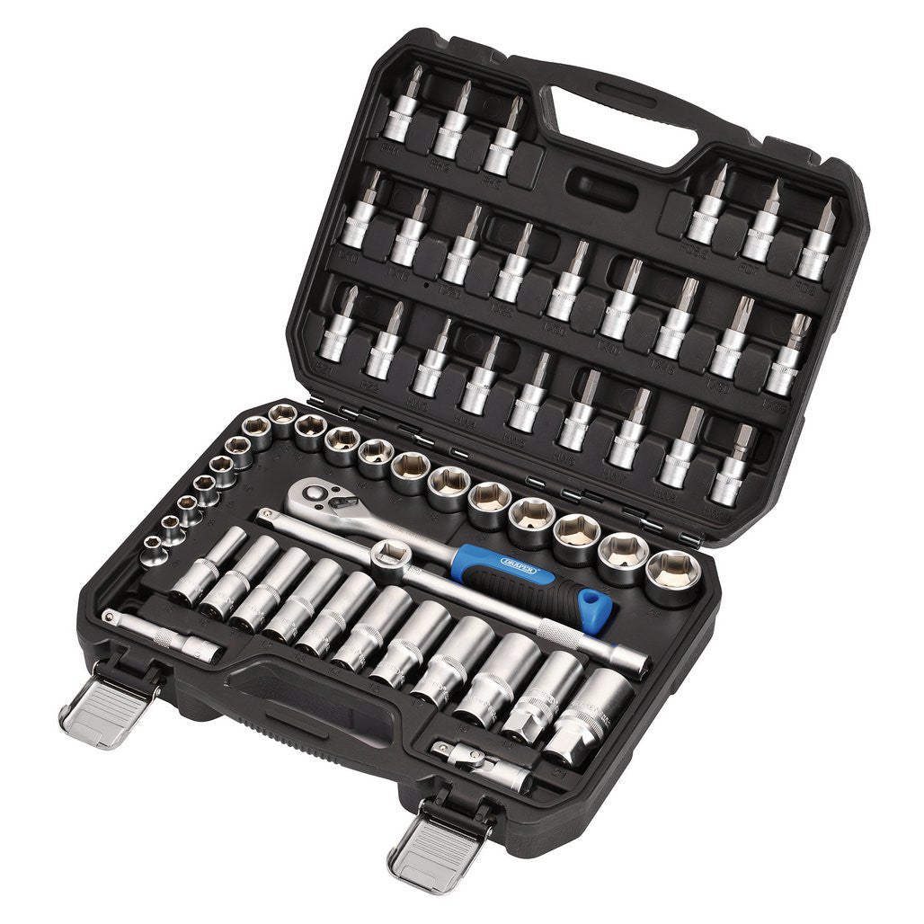 Draper HI-TORQ® Metric Socket and Bit Set, 3/8" Sq. Dr. (58 Piece)  24228
