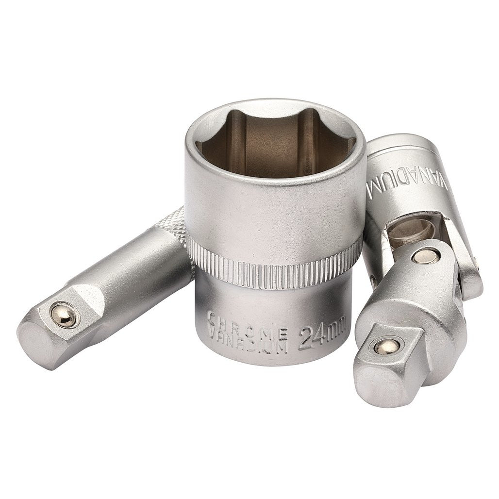 Draper HI-TORQ® Metric Socket and Bit Set, 3/8" Sq. Dr. (58 Piece)  24228