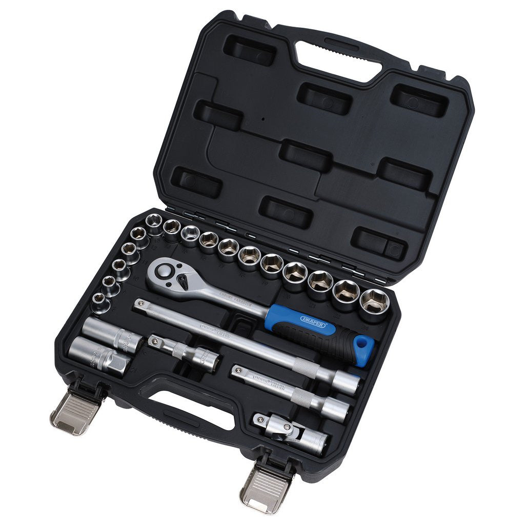 Draper HI-TORQ® Metric Socket Set, 1/2" Sq. Dr. (23 Piece)  24229
