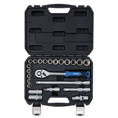 Draper HI-TORQ® Metric Socket Set, 1/2" Sq. Dr. (23 Piece)  24229