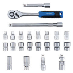 Draper HI-TORQ® Metric Socket Set, 1/2" Sq. Dr. (23 Piece)  24229