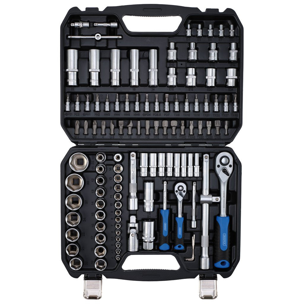 Draper HI-TORQ® Metric Socket and Bit Set, 1/4" and 1/2" Sq. Dr. (110 Piece)  24230
