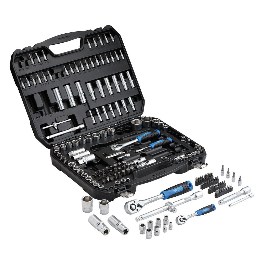 Draper HI-TORQ® Metric Socket and Bit Set, 1/4", 3/8" and 1/2" Sq. Dr. (188 Piece)  24231