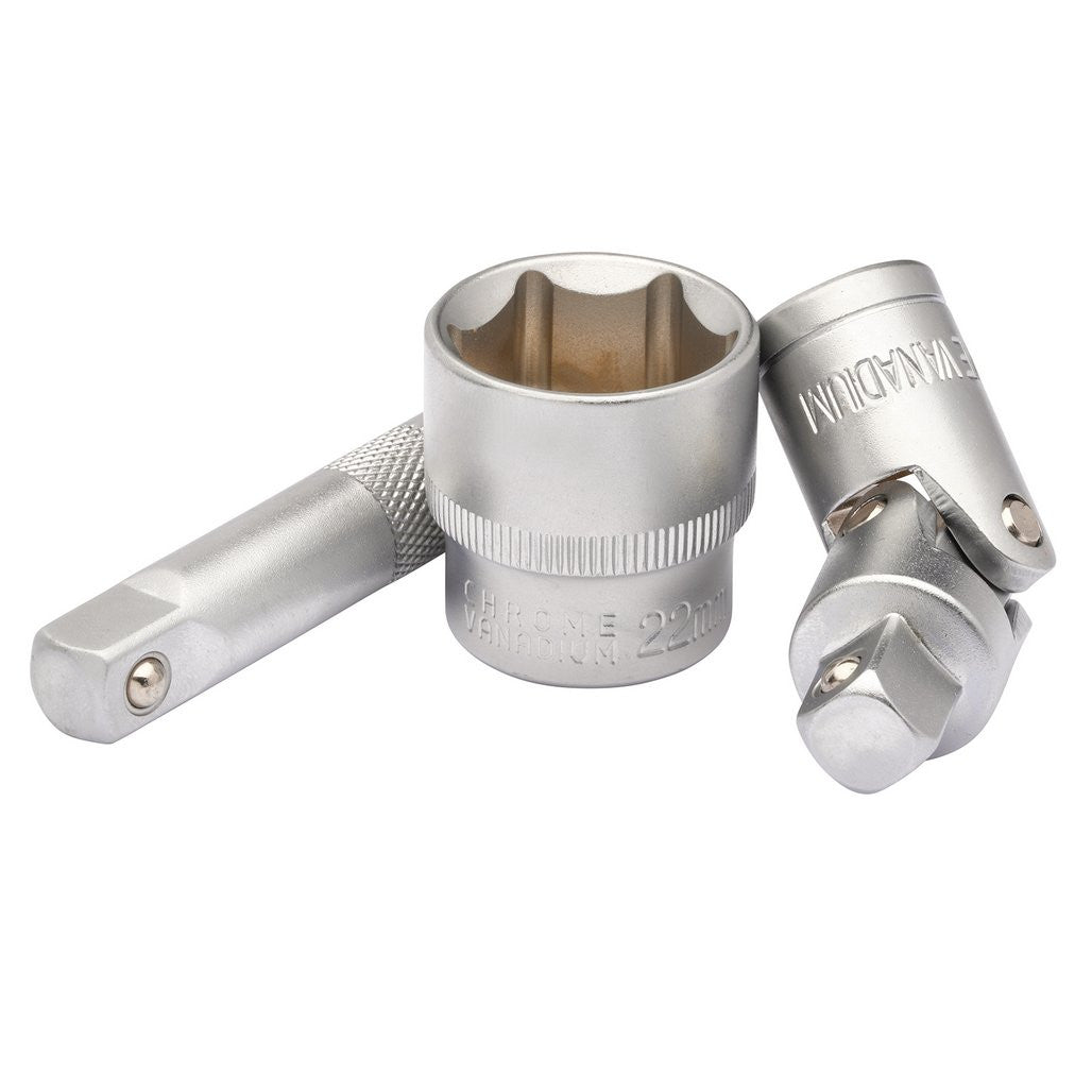 Draper HI-TORQ® Metric Socket and Bit Set, 1/4" and 3/8" Sq. Dr. (48 Piece)  24235