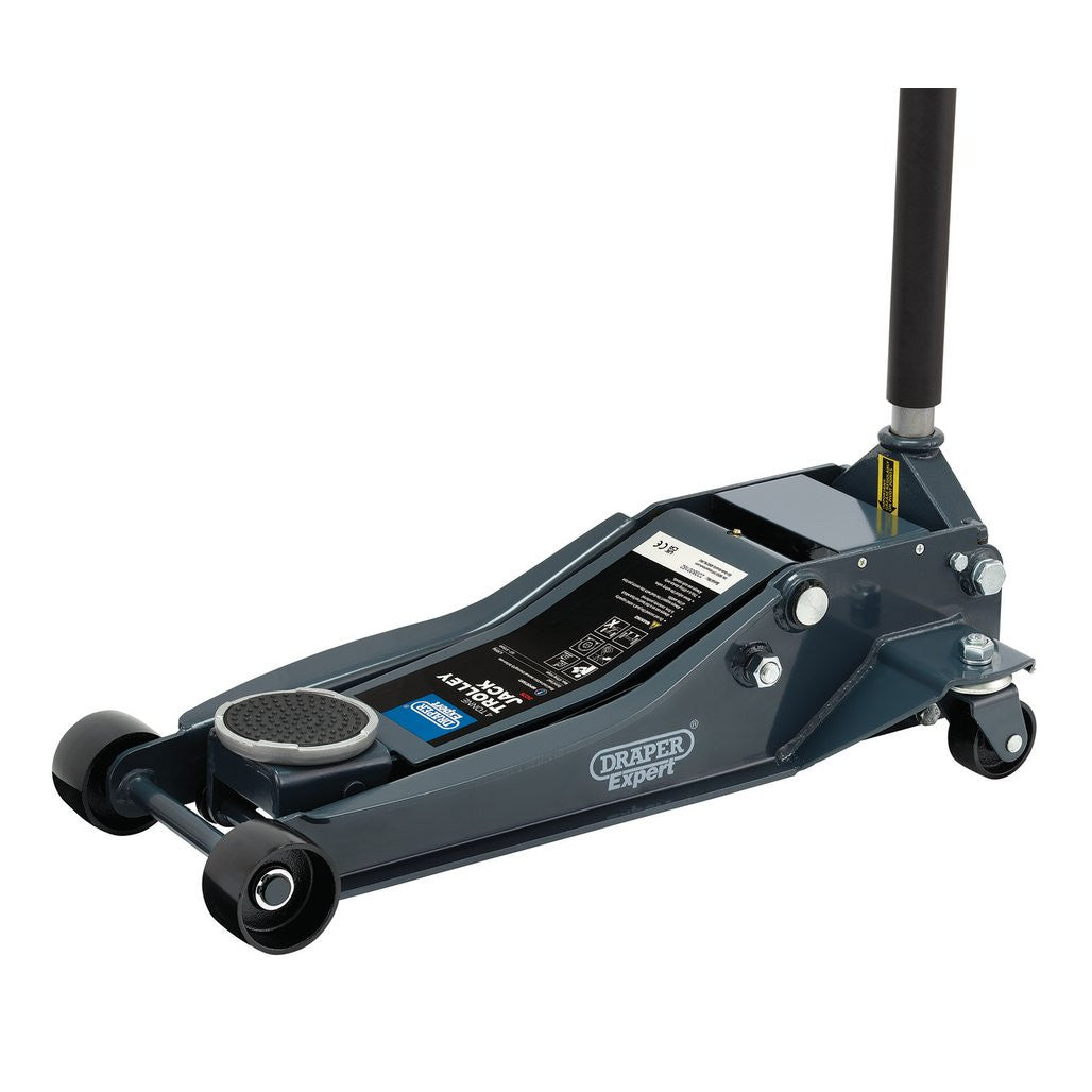 Draper Expert Professional Low Profile Garage Trolley Jack, 4 Tonne 24276