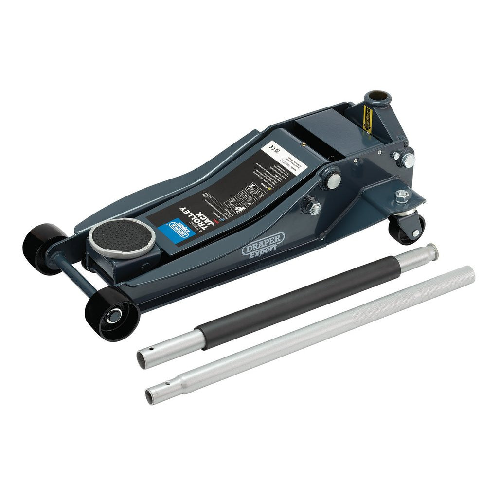 Draper Expert Professional Low Profile Garage Trolley Jack, 4 Tonne 24276