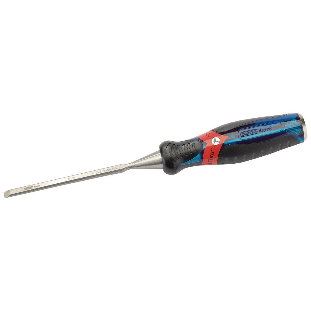 Draper Expert Soft Grip 'Pound Thru' Bevel Edge Wood Chisel, 6 x 140mm  24402