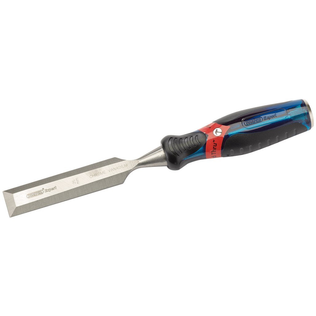 Draper Expert Soft Grip 'Pound Thru' Bevel Edge Wood Chisel, 25 x 140mm  24408