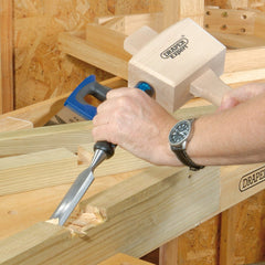Draper Expert Soft Grip 'Pound Thru' Bevel Edge Wood Chisel, 25 x 140mm  24408