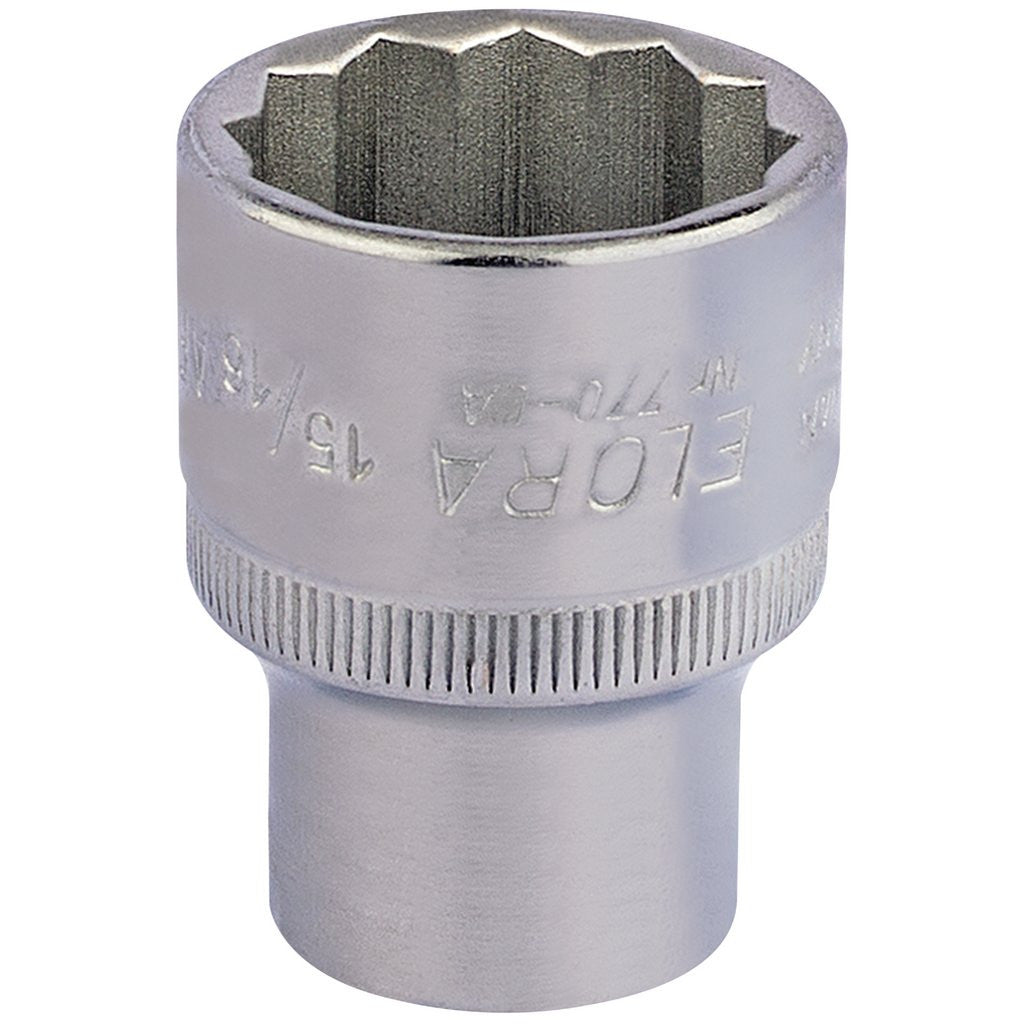 Draper Elora Bi-Hexagon Socket, 1/2" Sq. Dr., 15/16"  24450