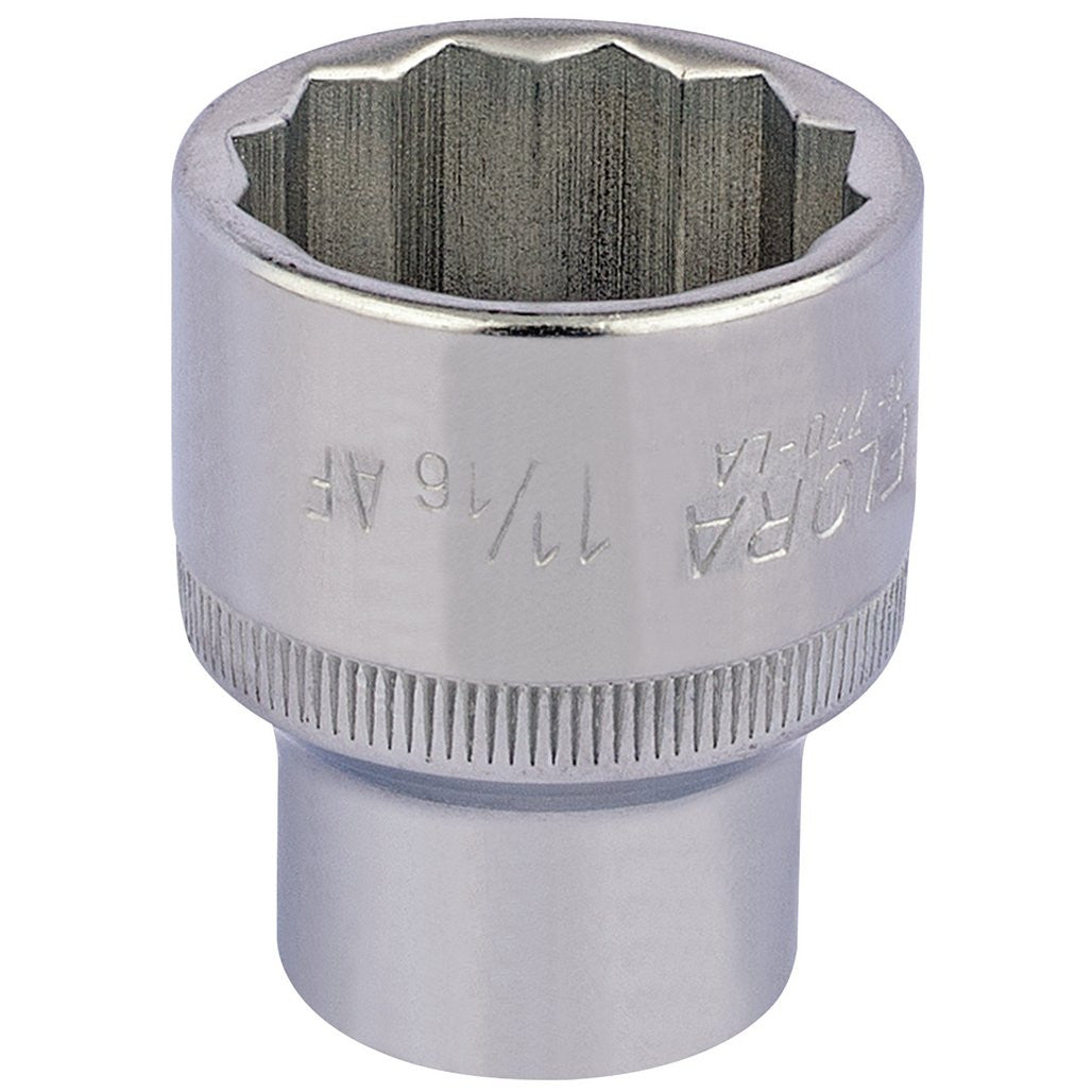 Draper Elora Bi-Hexagon Socket, 1/2" Sq. Dr., 1 1/16"  24484
