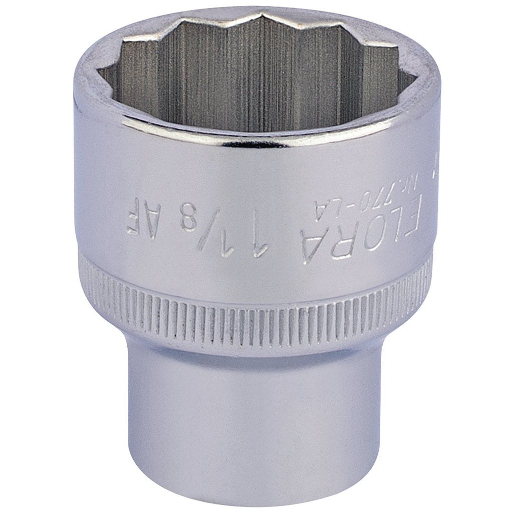 Draper Elora Bi-Hexagon Socket, 1/2" Sq. Dr., 1 1/8"  24492