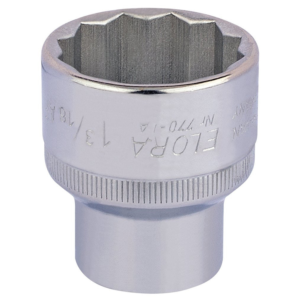 Draper Elora Bi-Hexagon Socket, 1/2" Sq. Dr., 1 3/16"  24509
