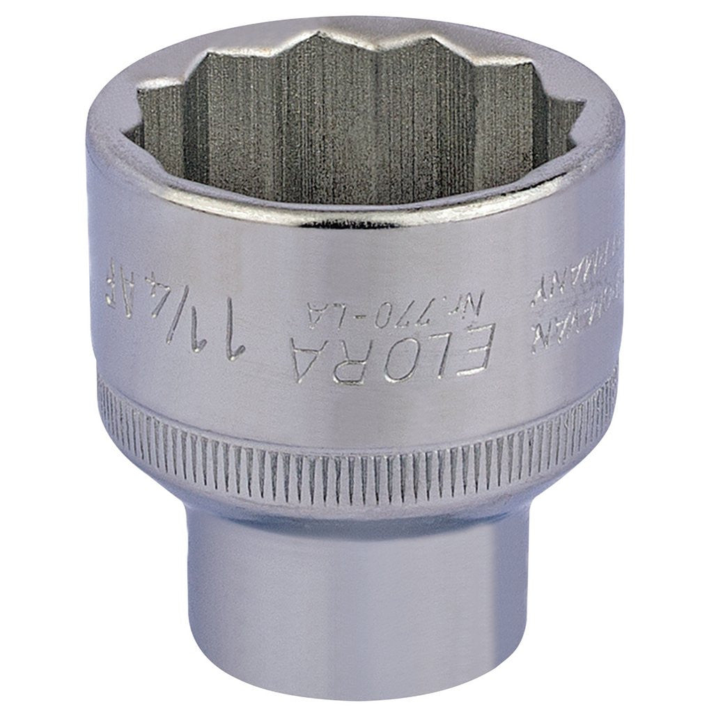 Draper Elora Bi-Hexagon Socket, 1/2" Sq. Dr., 1 1/4"  24517