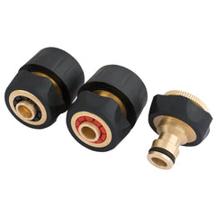 Draper Brass and Rubber Hose Connector Set (3 Piece)  24529