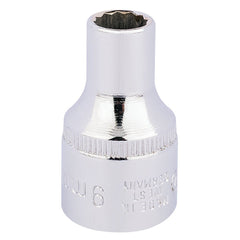 Draper Elora Bi-Hexagon Socket, 1/2" Sq. Dr., 9mm  24541