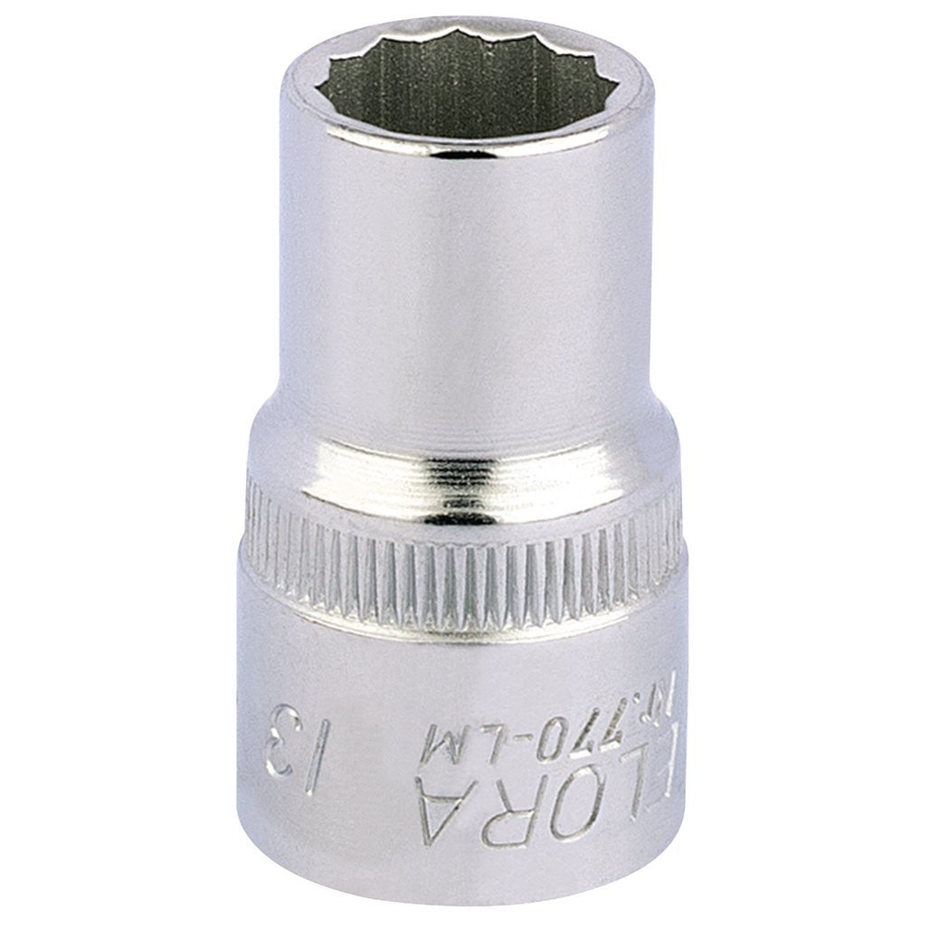 Draper Elora Bi-Hexagon Socket, 1/2" Sq. Dr., 13mm  24583