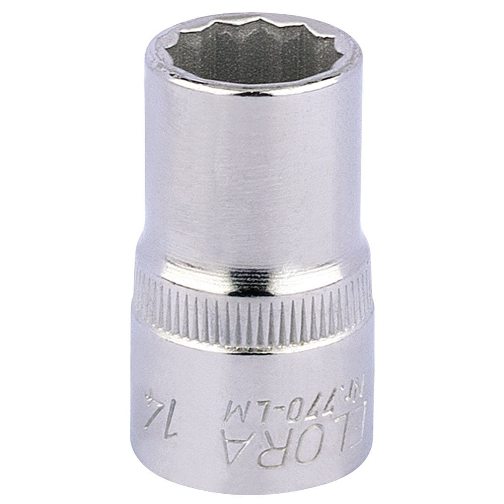 Draper Elora Bi-Hexagon Socket, 1/2" Sq. Dr., 14mm  24591