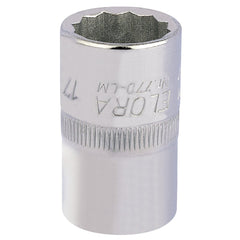 Draper Elora Bi-Hexagon Socket, 1/2" Sq. Dr., 17mm  24624