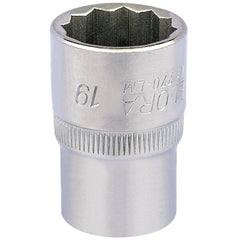 Draper Elora Bi-Hexagon Socket, 1/2" Sq. Dr., 19mm  24640