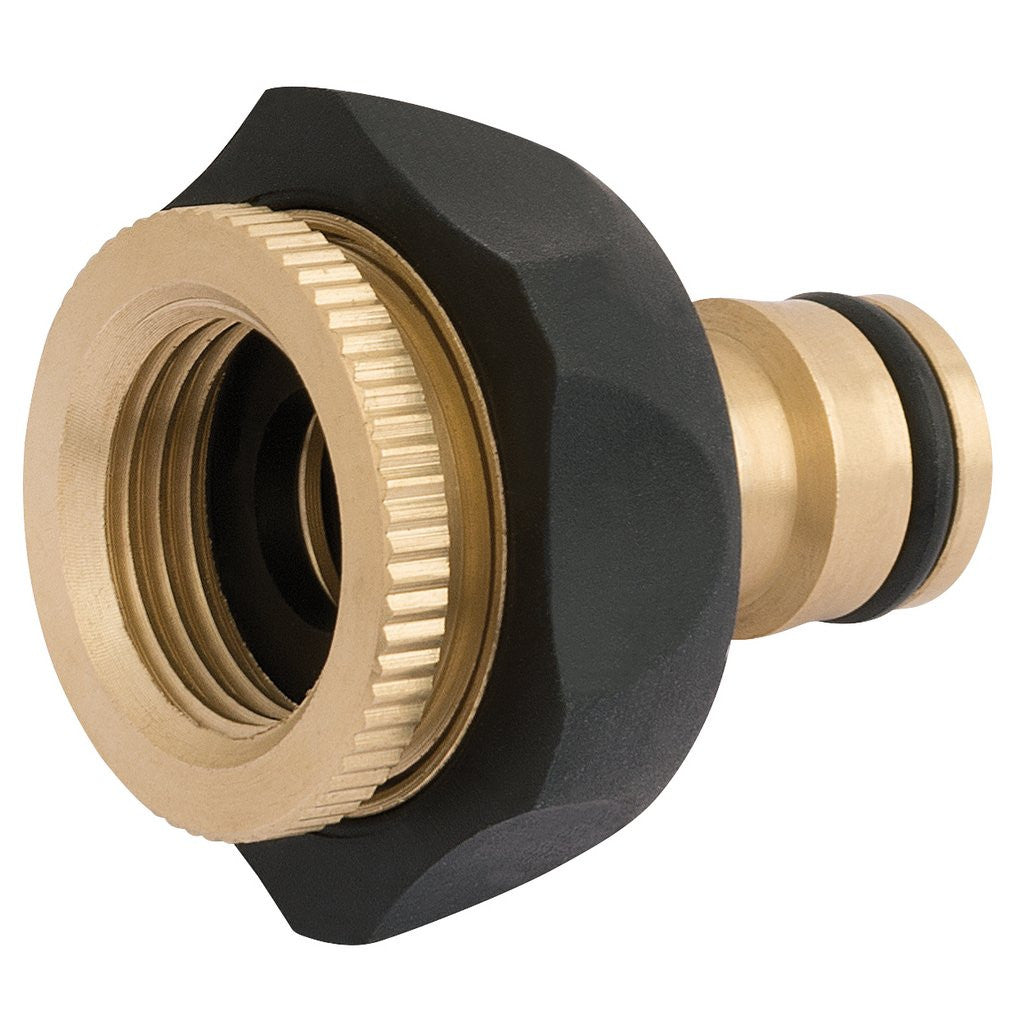 Draper Brass and Rubber Tap Connector, 1/2 - 3/4"  24646
