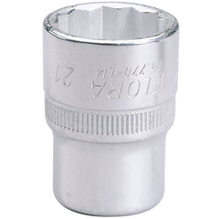 Draper Elora Bi-Hexagon Socket, 1/2" Sq. Dr., 21mm  24666