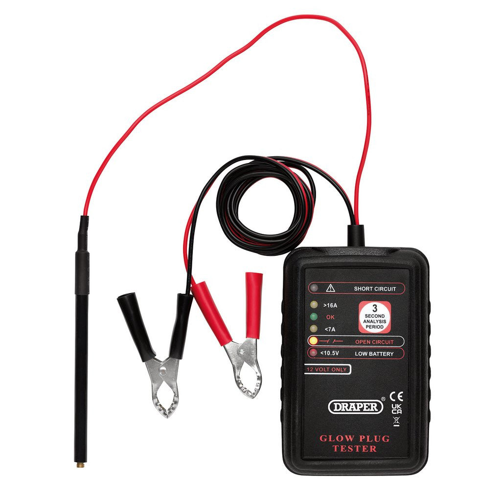 Draper 12V Glow Plug Tester 24706