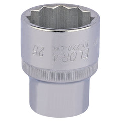 Draper Elora Bi-Hexagon Socket, 1/2" Sq. Dr., 25mm  24707