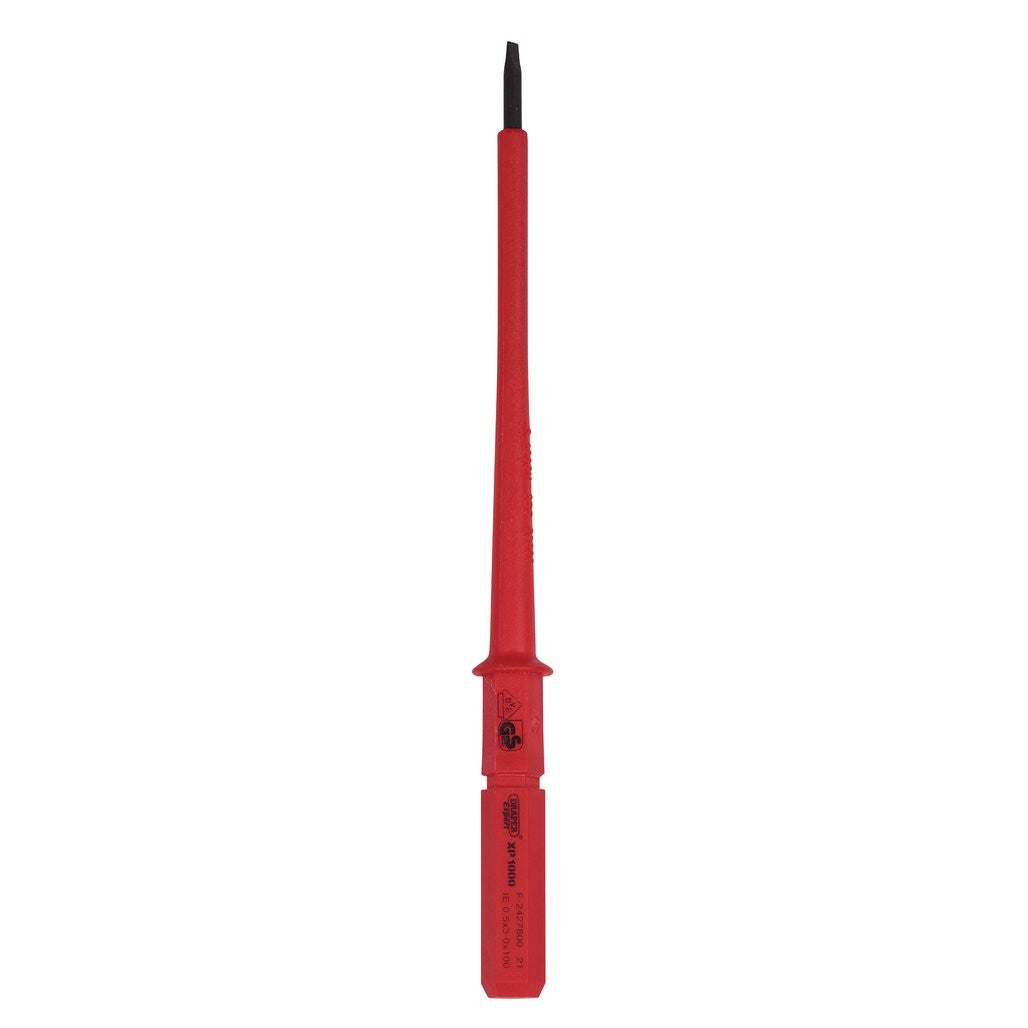 Draper XP1000® VDE Plain Slot Interchangeable Screwdriver Blade, 3 x 100mm  24737