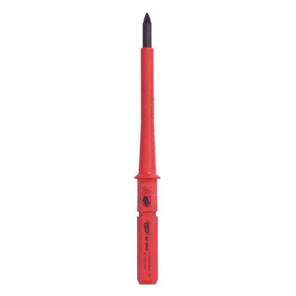 Draper XP1000® VDE PZ Type Interchangeable Screwdriver Blade, No.1 x 80mm  24745