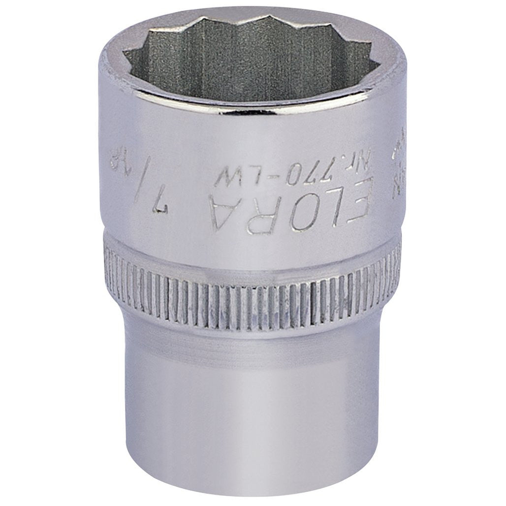 Draper Elora Whitworth Bi-Hexagon Socket, 1/2" Sq. Dr., 7/16"  24848