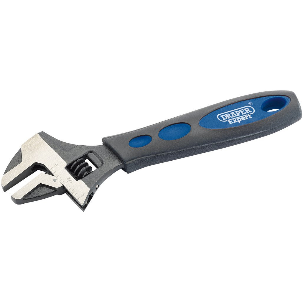 Draper Expert Soft Grip Crescent-Type Adjustable Wrench, 150mm, 19mm  24893