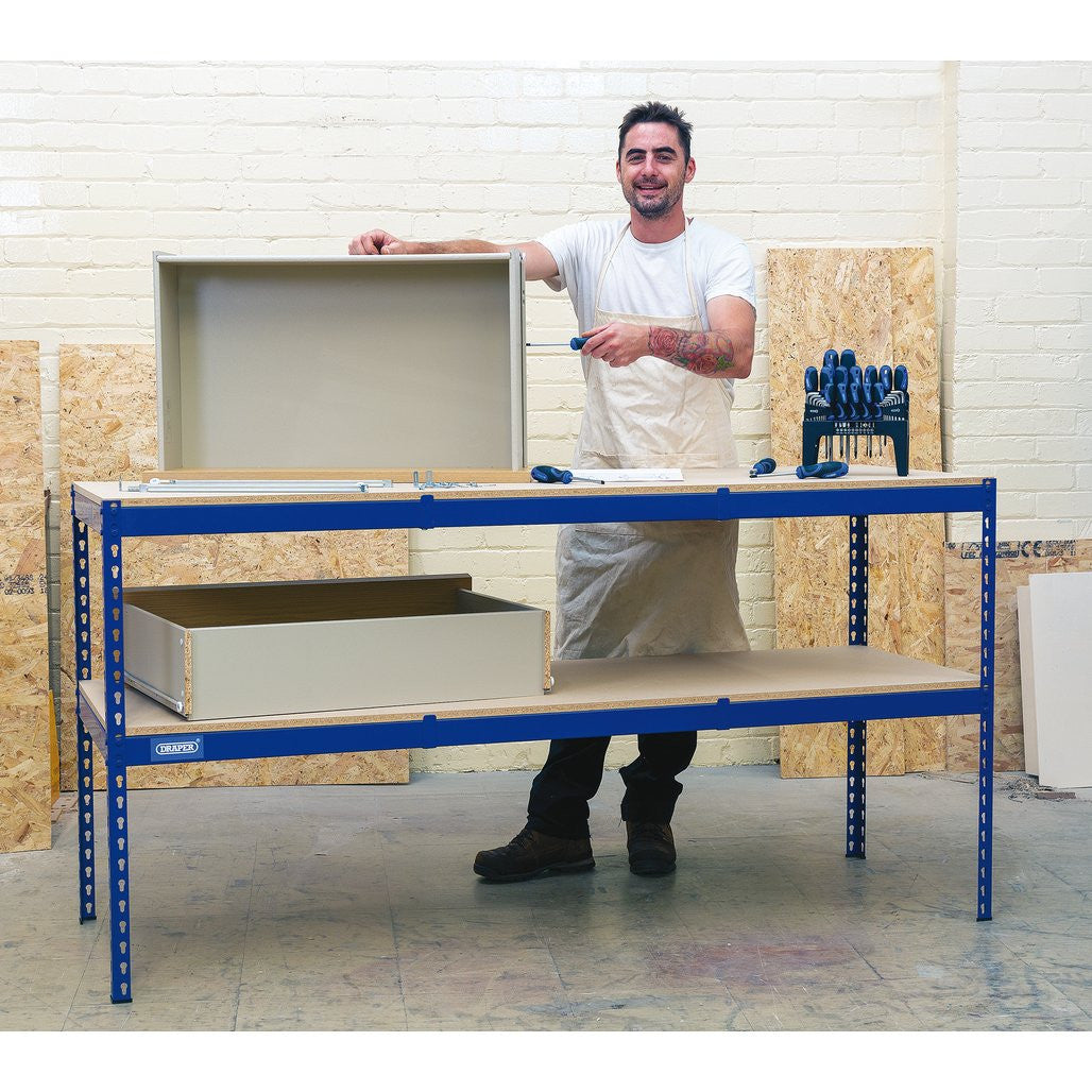 Draper Steel Workbench, 1800 x 600 x 900mm 24913