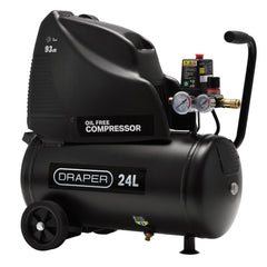 Draper 24L Direct Drive Oil-Free Air Compressor, 1.1kW/1.5hp  24978