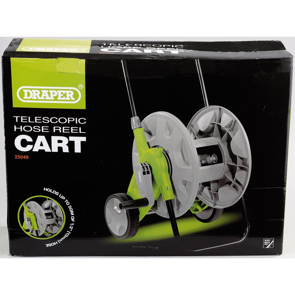 Draper Garden Hose Reel Cart, 50m Capacity  25049
