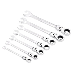 Draper HI-TORQ® Metric Flexible Head Ratcheting Combination Spanner Set (7 Piece)  25396