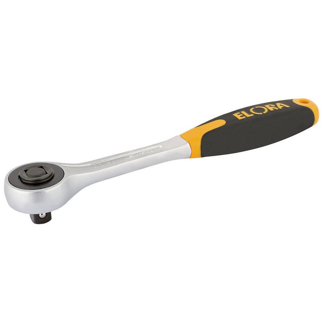 Draper Elora Push Through Soft Grip Reversible Ratchet, 1/2" Sq. Dr., 200mm  25408